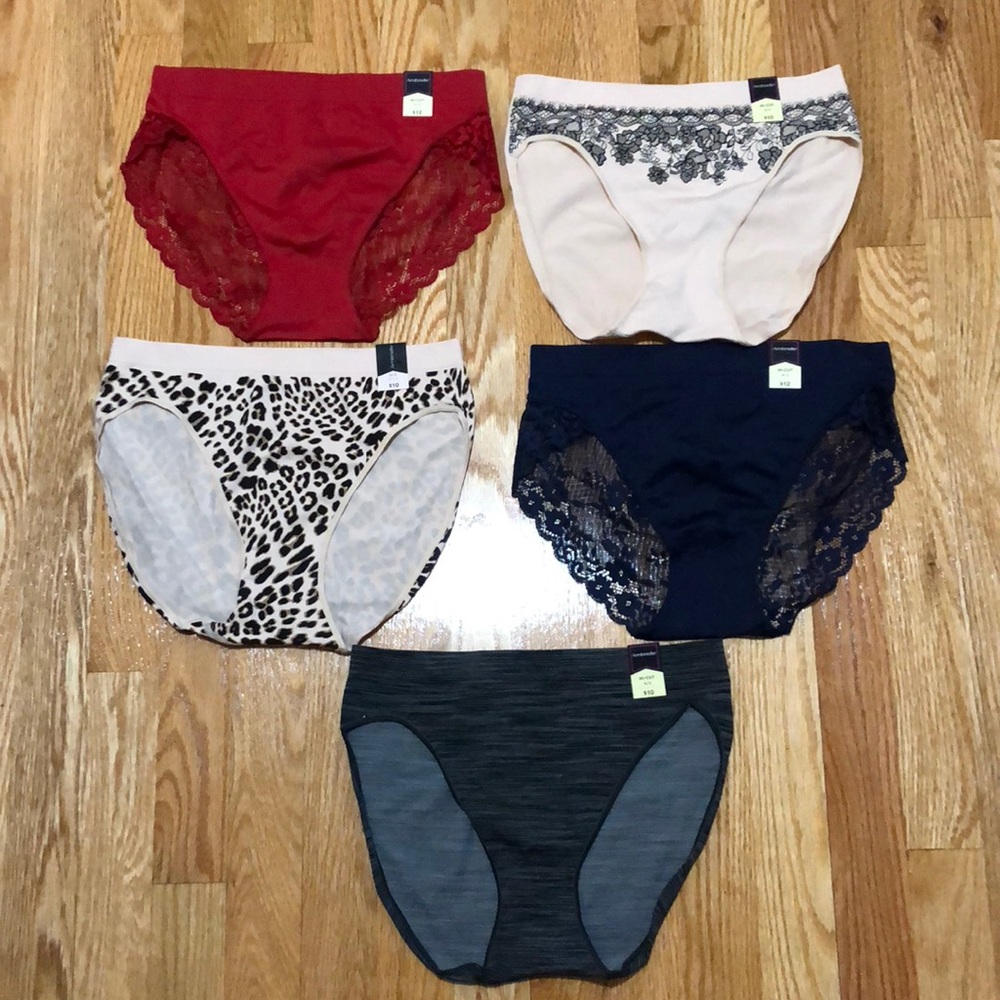 NWT 5-Pair Hi-Cut M/6 Underwear